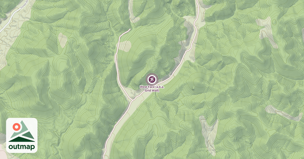 Map of West Face (a.k.a. Grid Wall)