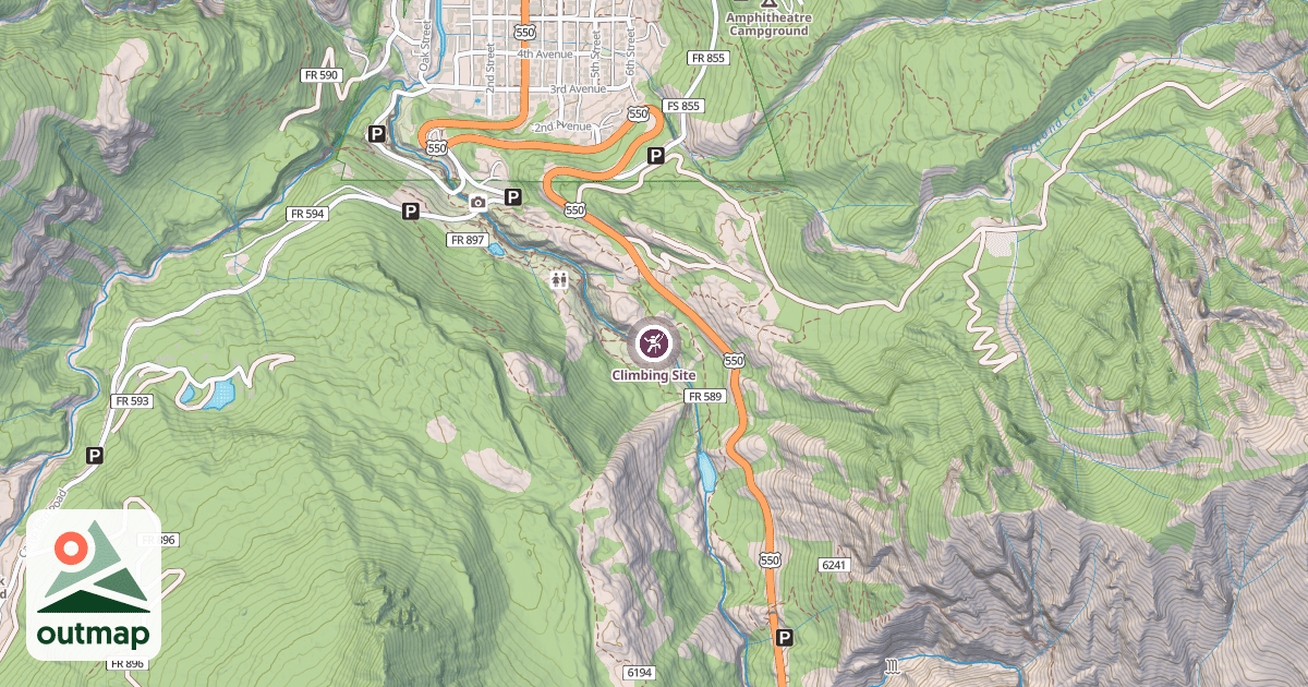 Map of Climbing Site