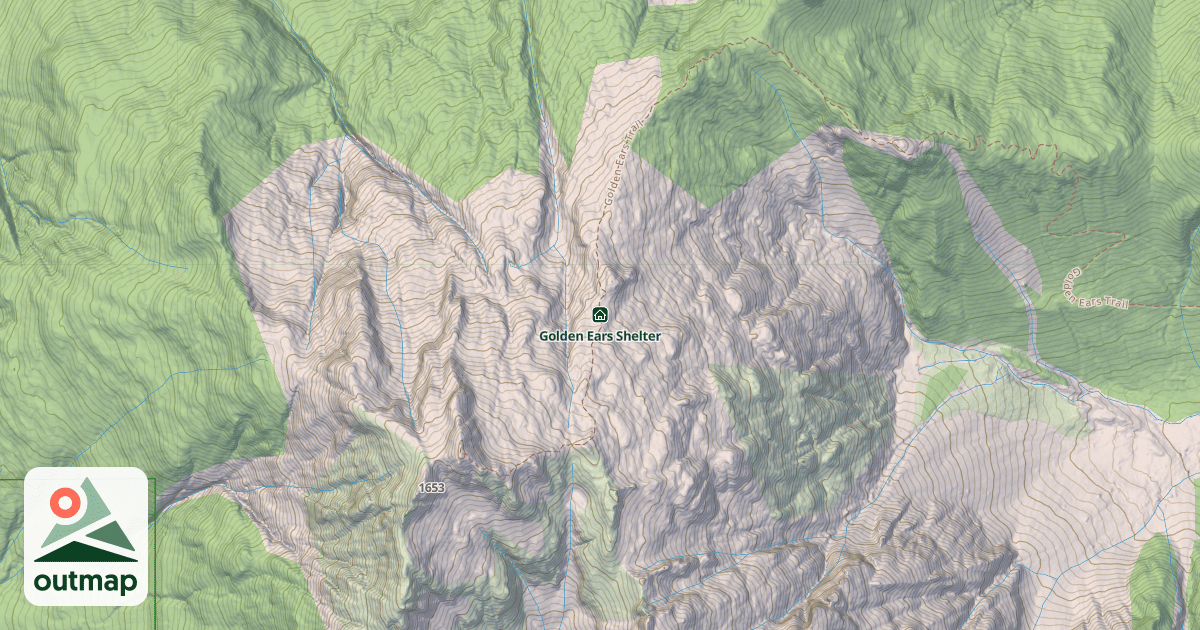 Map of Golden Ears Shelter