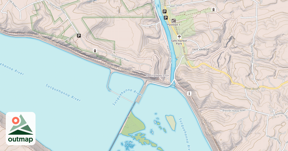 Map of Dam Yankees