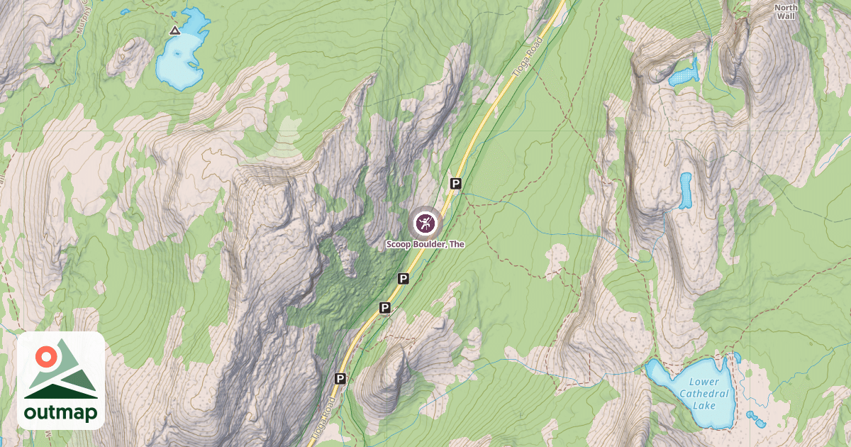 Map of Scoop Boulder, The