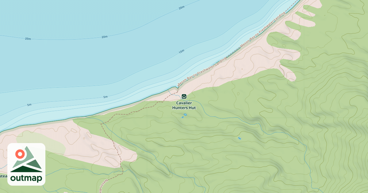 Map of Cavalier Hunters Hut