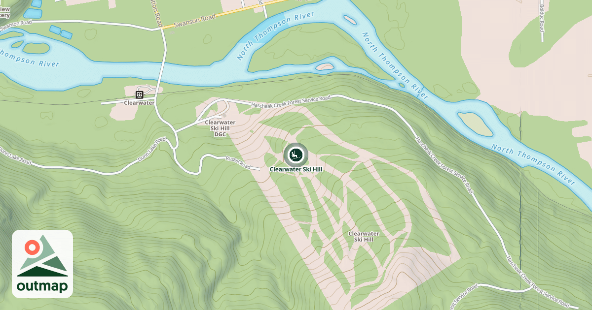 Map of Clearwater Ski Hill