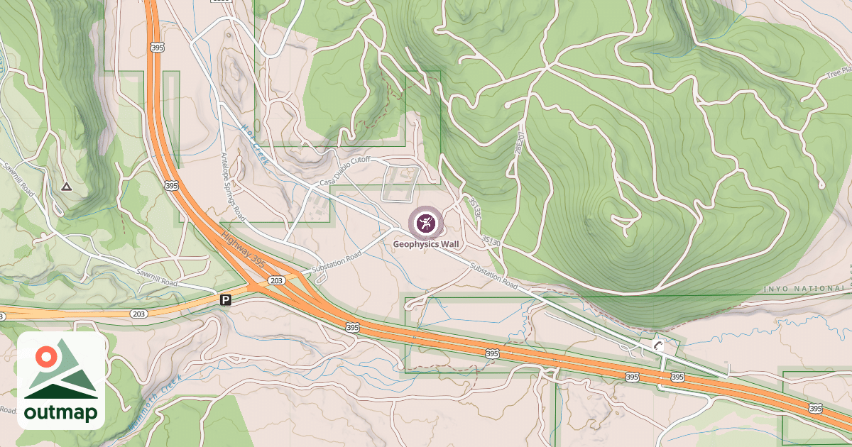 Map of Geophysics Wall