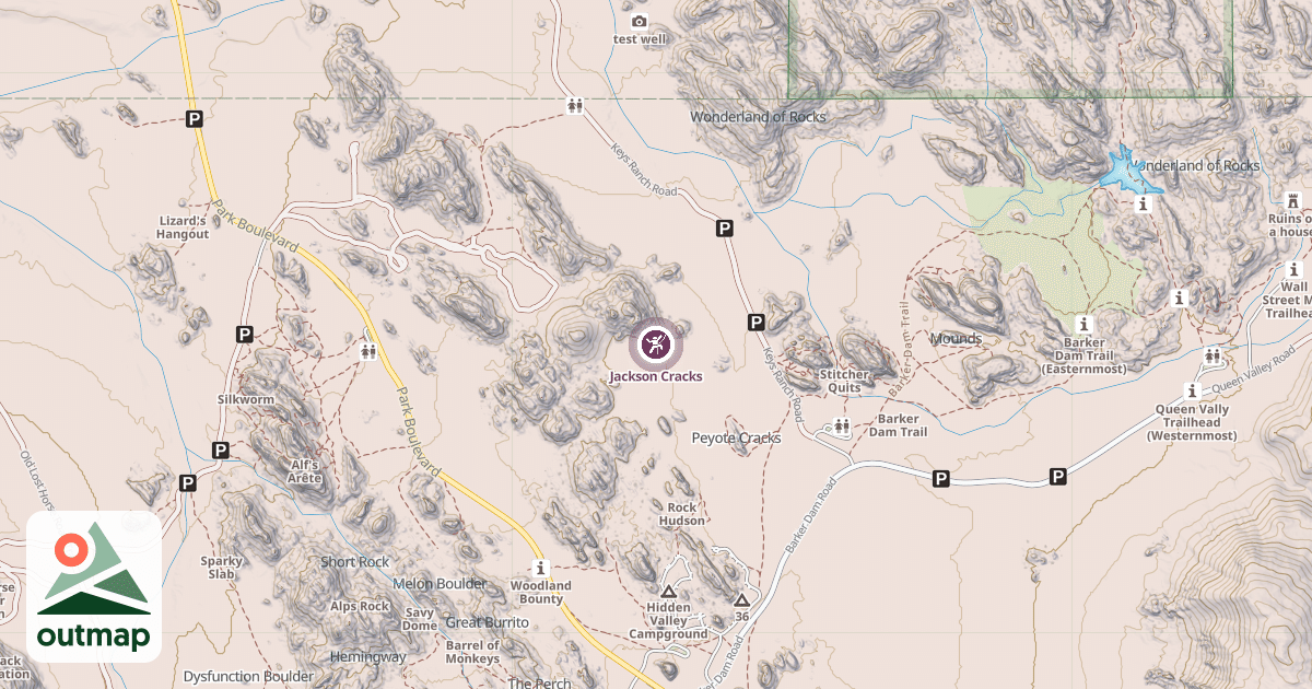 Map of Jackson Cracks