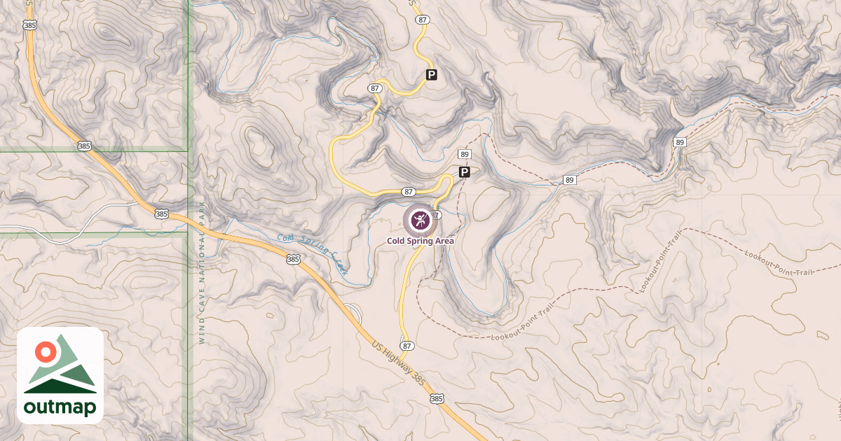 Map of Cold Spring Area