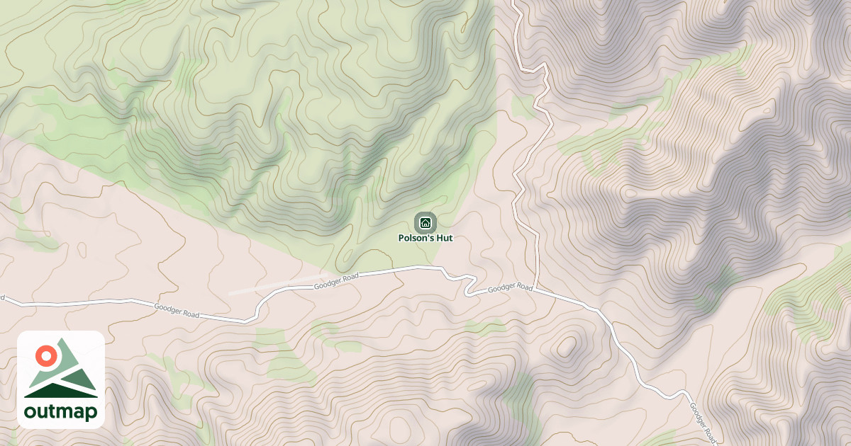 Map of Polson's Hut