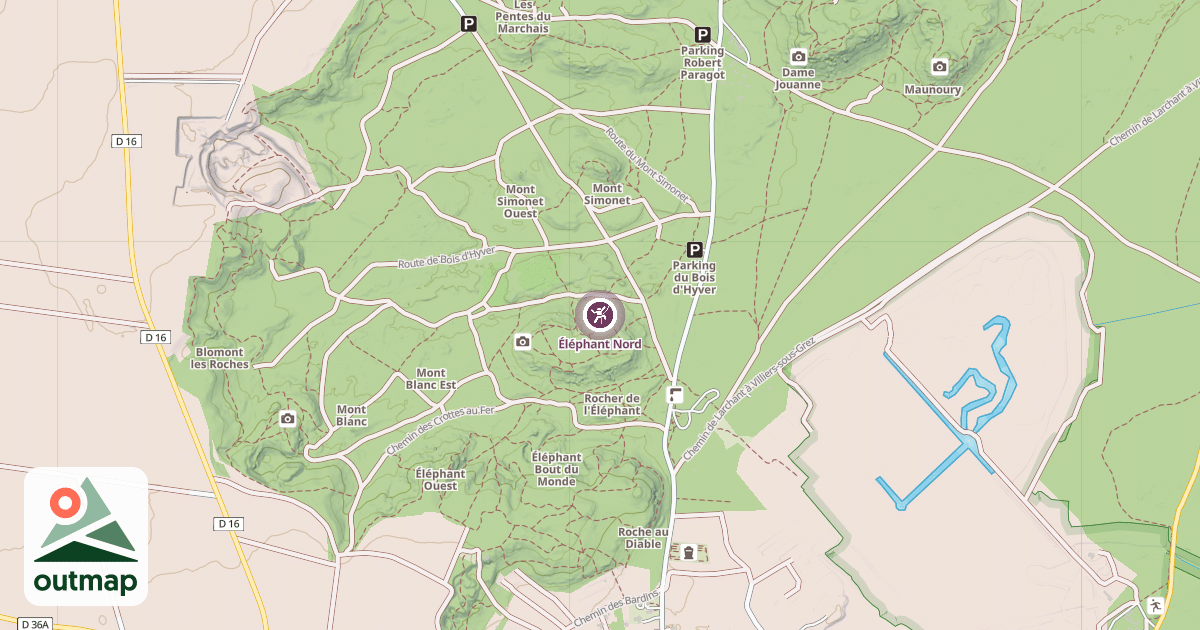 Map of Éléphant Nord