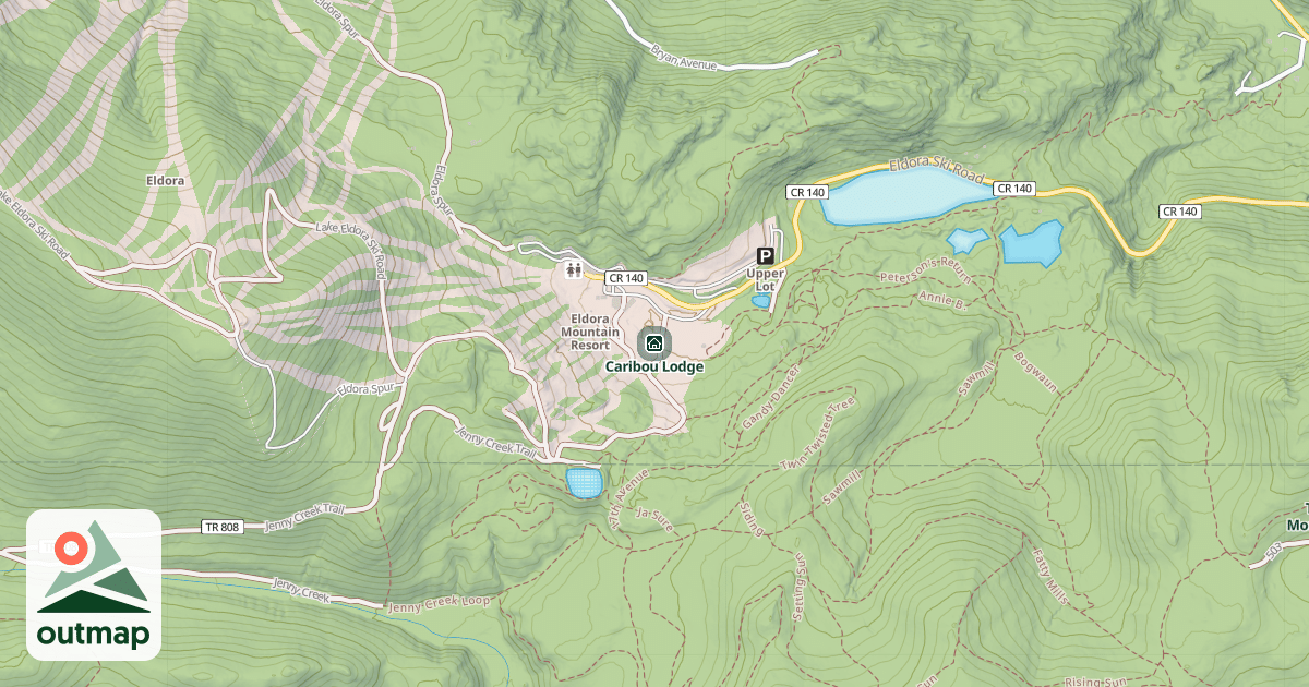 Map of Caribou Lodge