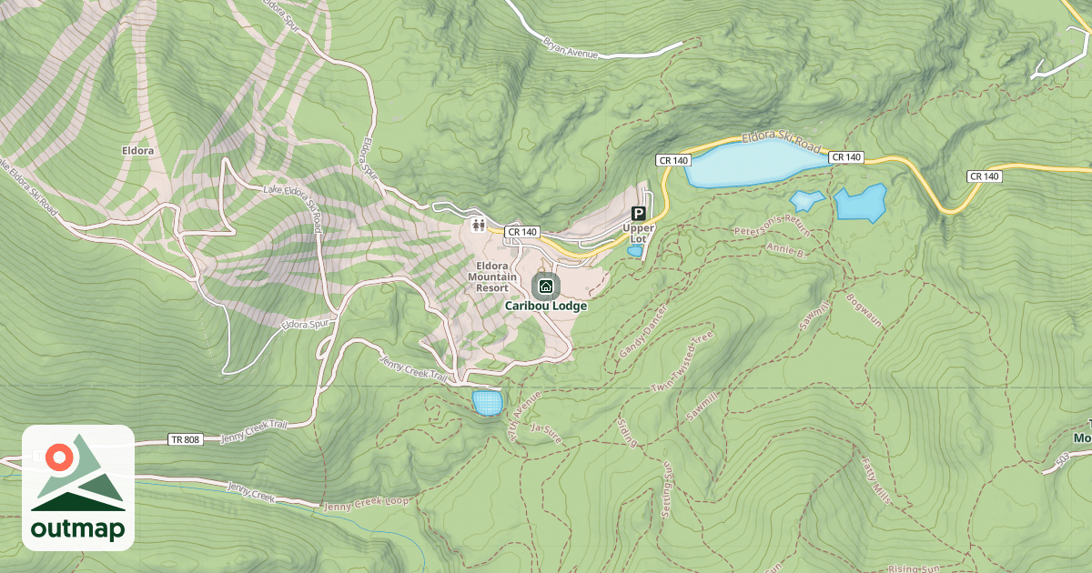 Map of Caribou Lodge