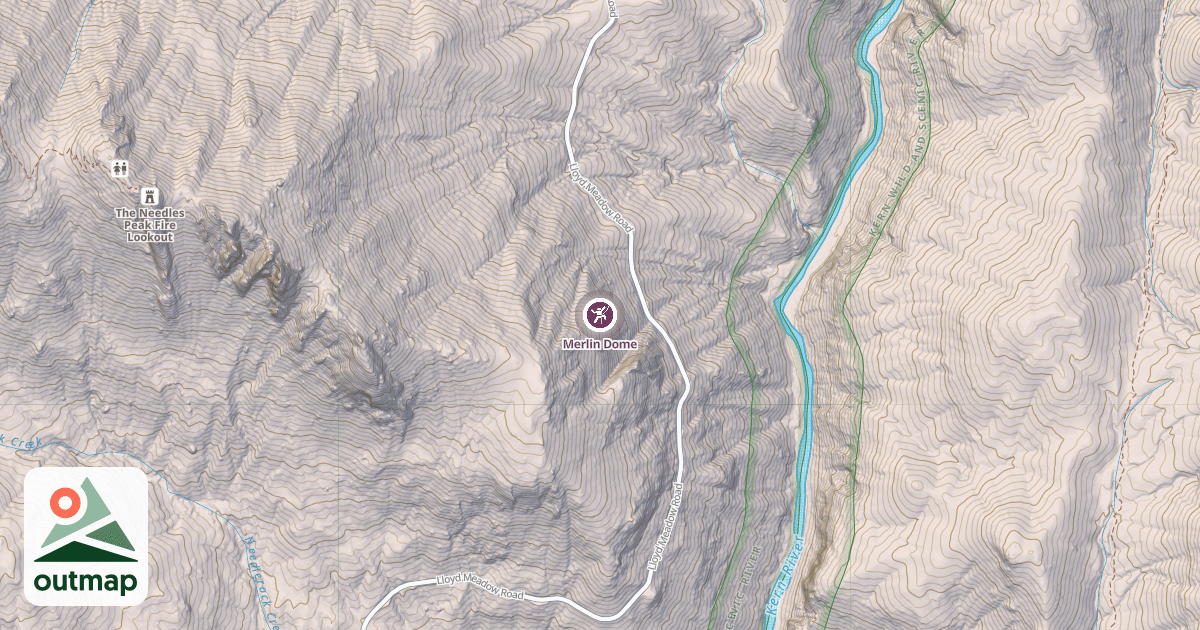 Map of Merlin Dome