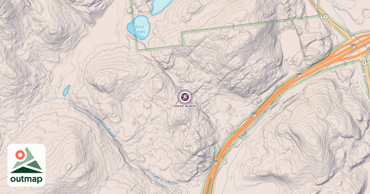 Map of Steve Austin