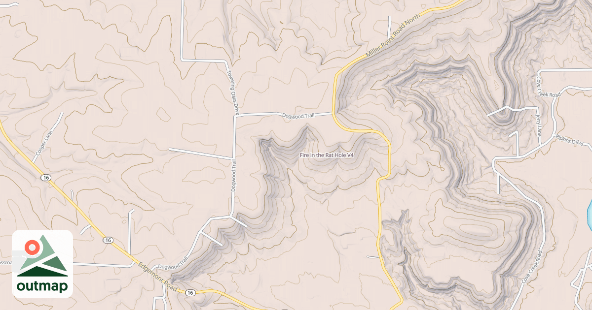Map of Fire in the Rat Hole