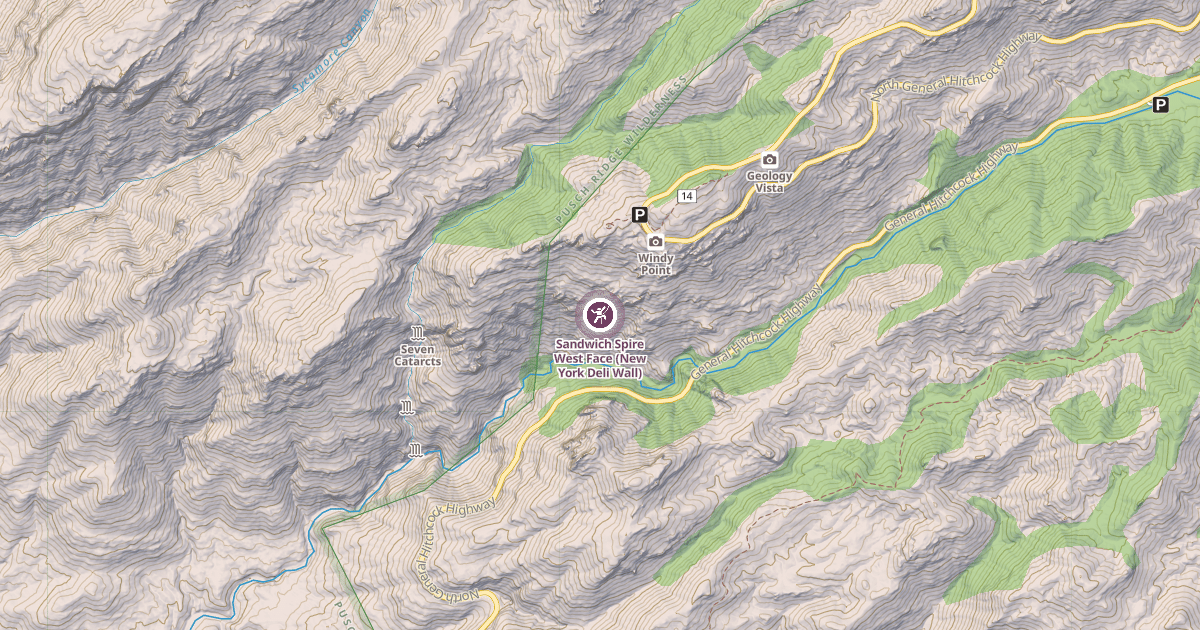 Map preview of Sandwich Spire West Face (New York Deli Wall)