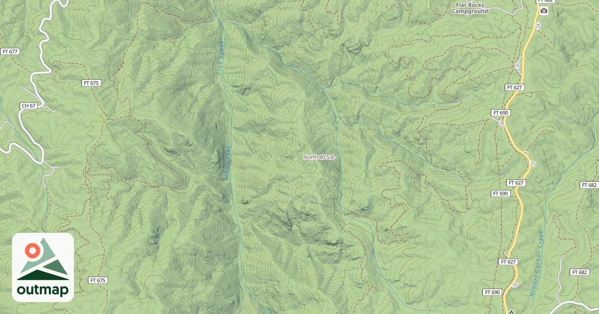 Map of North 40