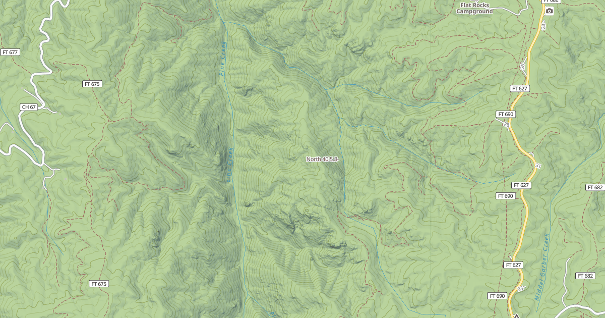 Map preview of North 40