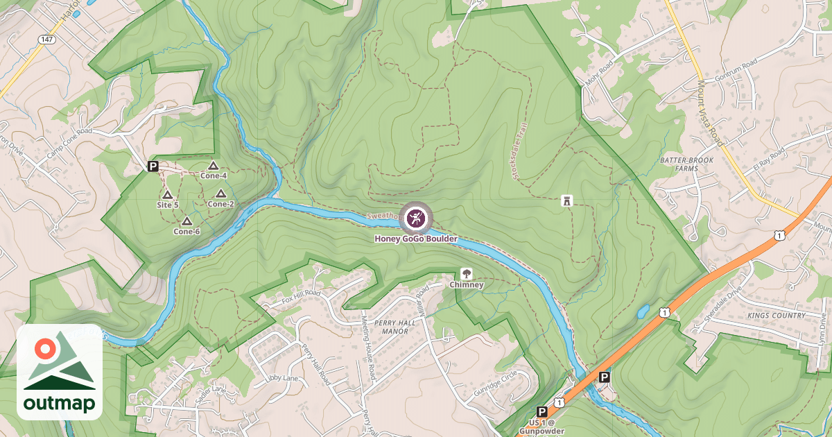 Map of Honey GoGo Boulder