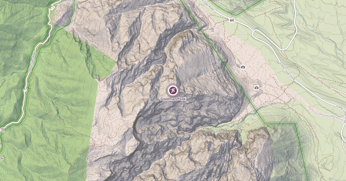 Map preview of Goodman Peak