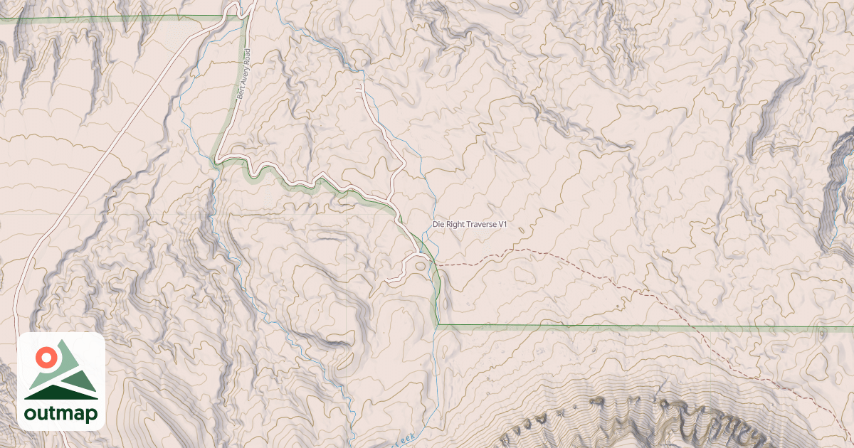 Map of Die Right Traverse