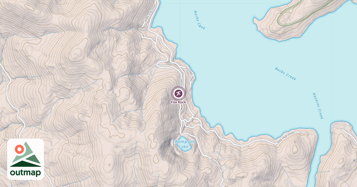 Map of Fox Rock