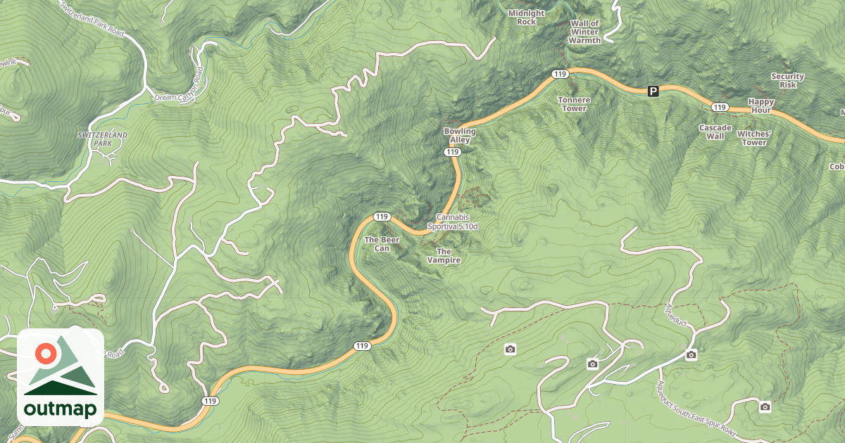 Map of Cannabis Sportiva
