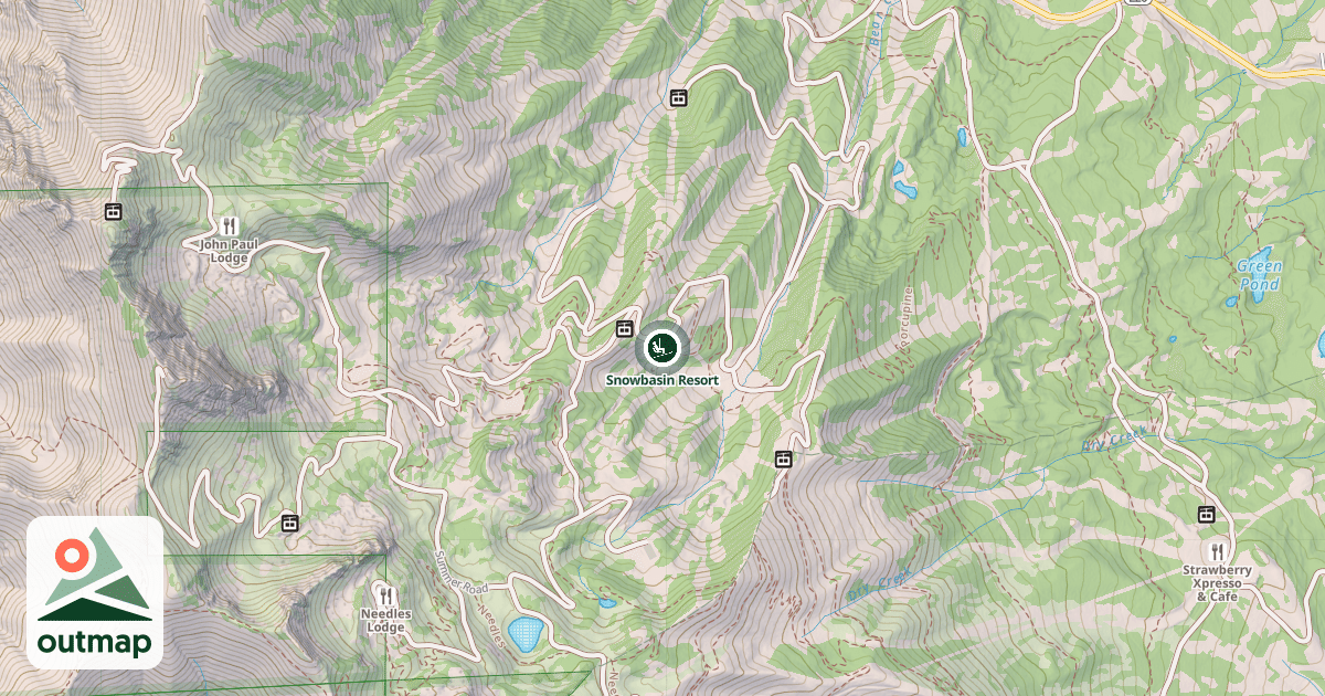 Map of Snowbasin Resort