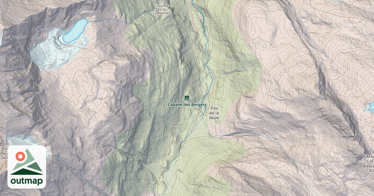 Map of Cabane des Bergers