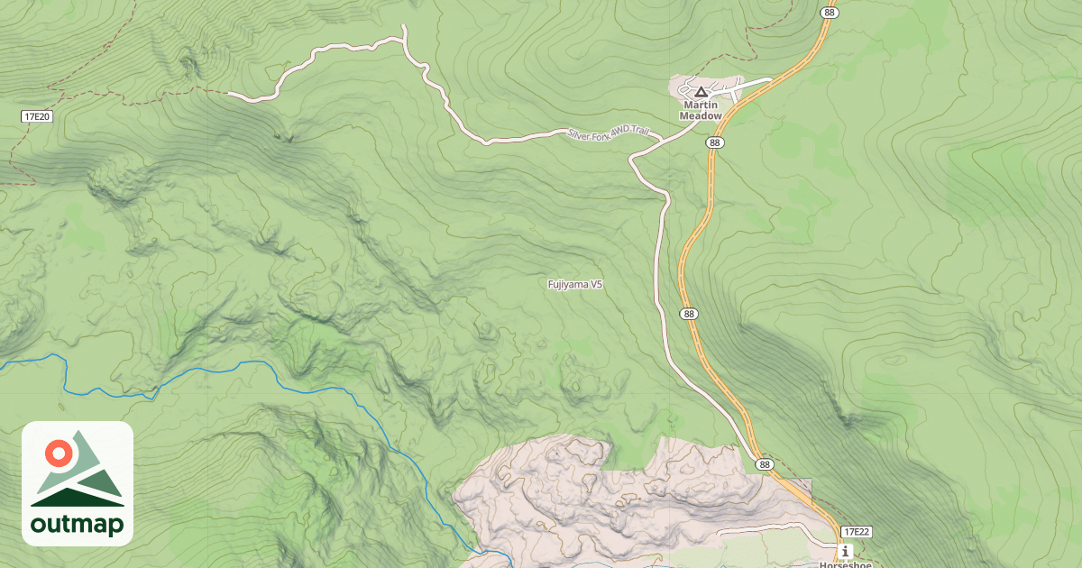 Map of Fujiyama