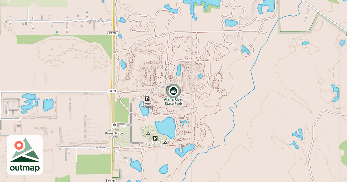 Map of Alafia River State Park