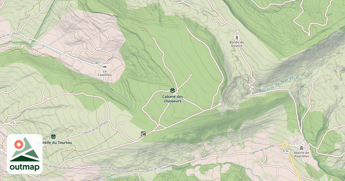 Map of Cabane des chasseurs