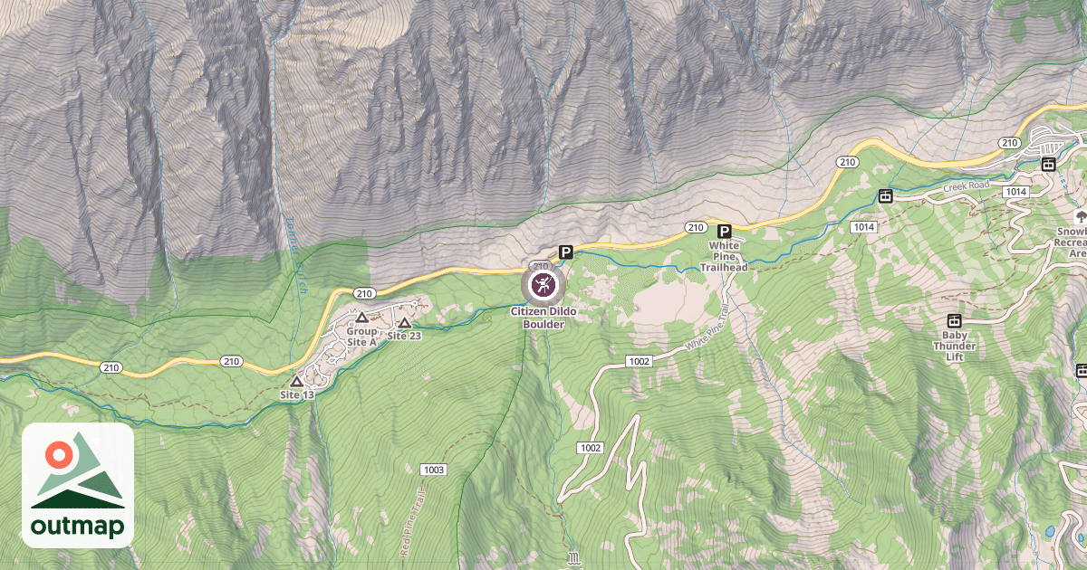 Map of Citizen Dildo Boulder