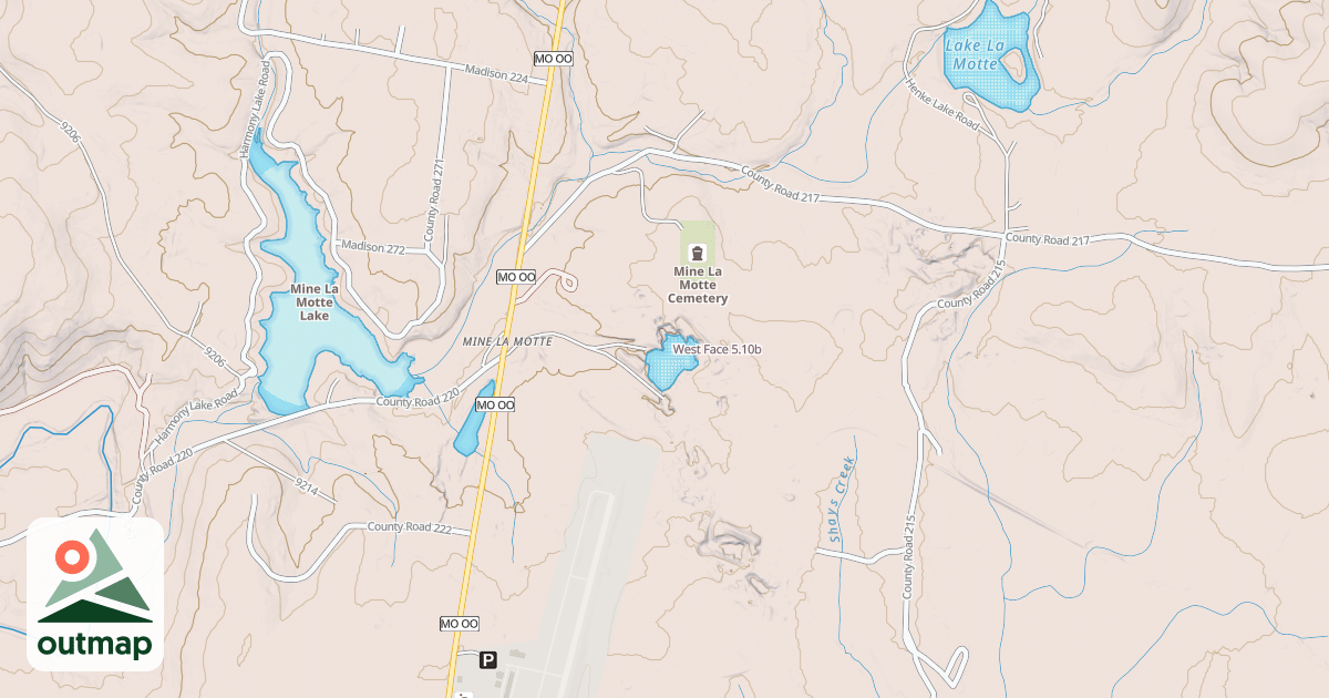 Map of West Face