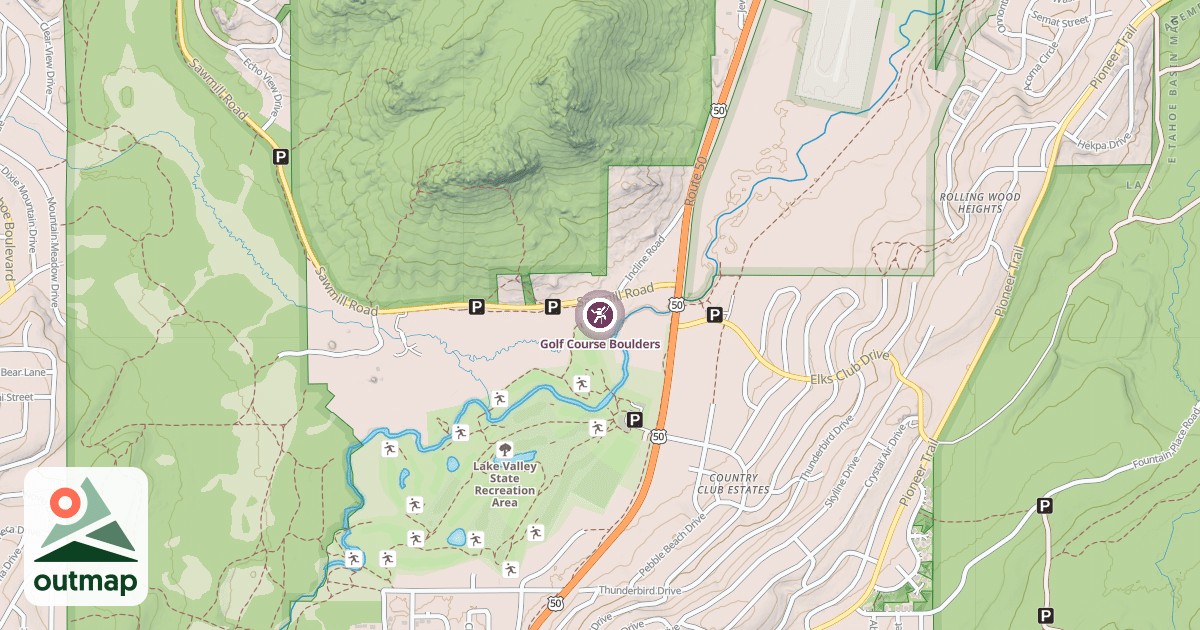 Map of Golf Course Boulders