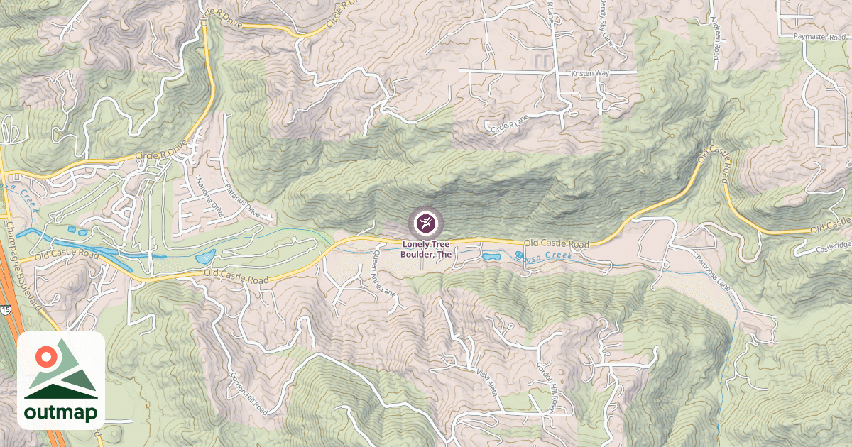 Map of Lonely Tree Boulder, The