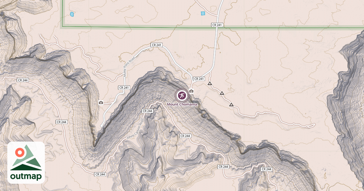 Map of Mount Chomama