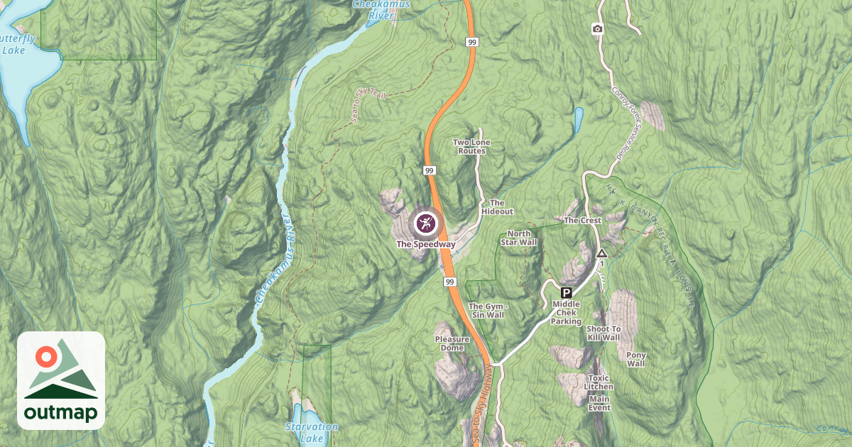 Map of The Speedway