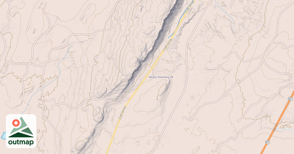 Map of Mossy Overhang
