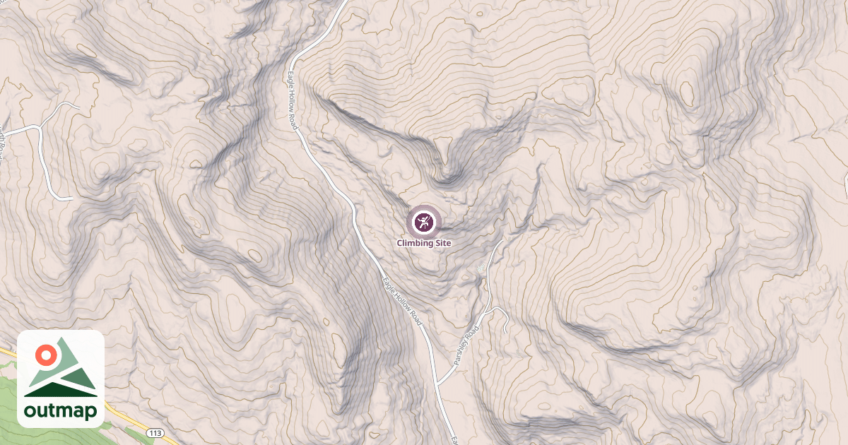 Map of Climbing Site