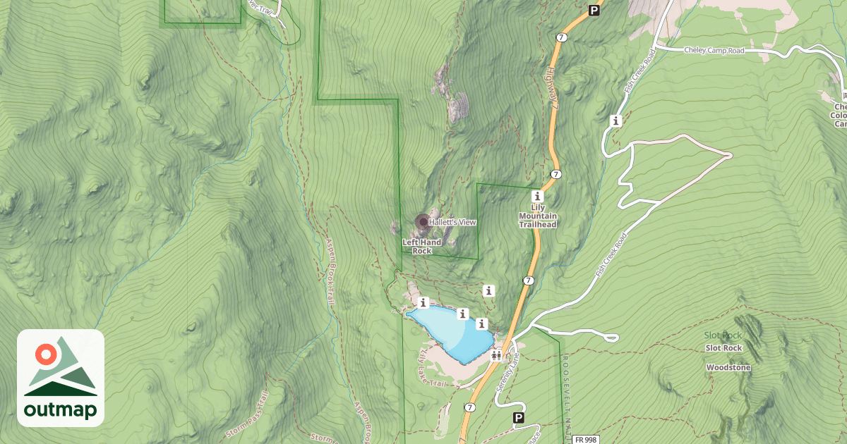 Map of Hallett's View