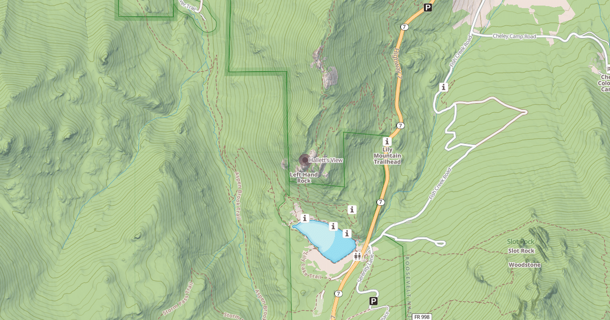 Map preview of Hallett's View