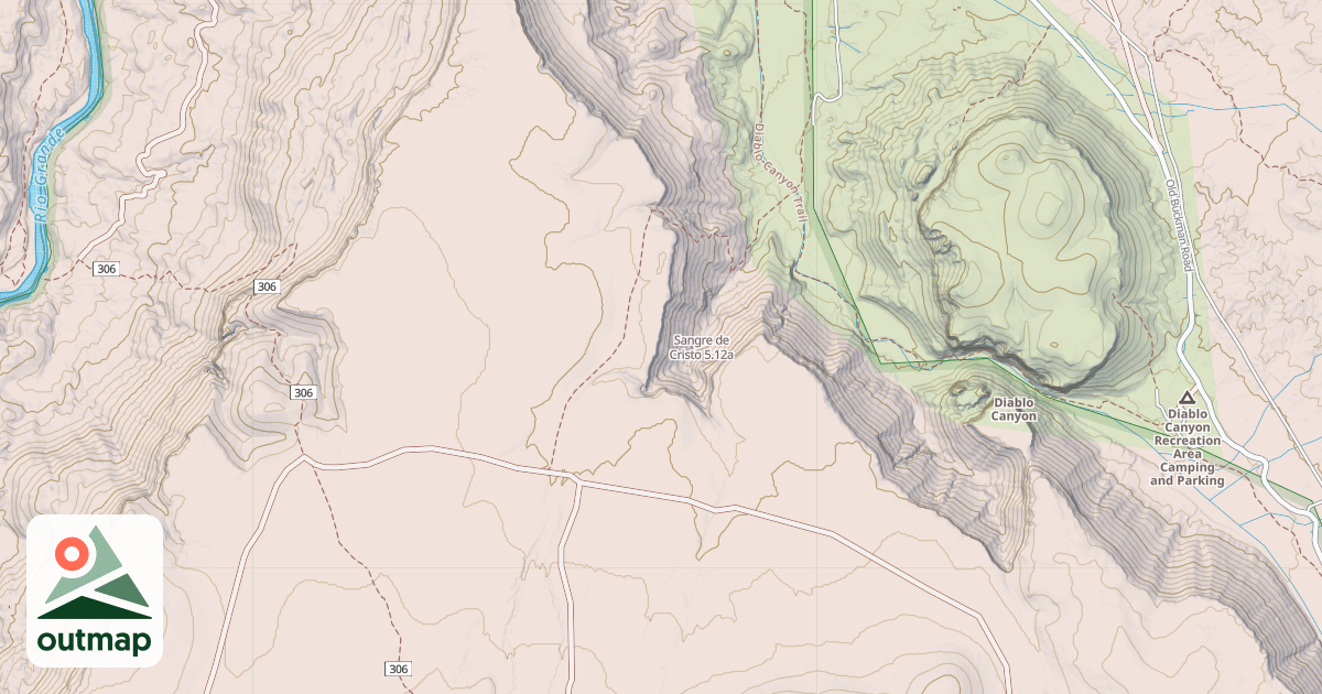 Map of Sangre de Cristo