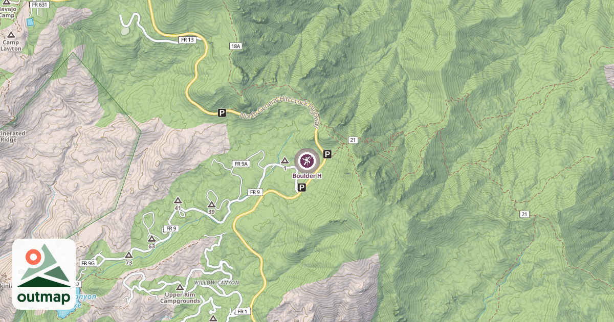 Map of Boulder H