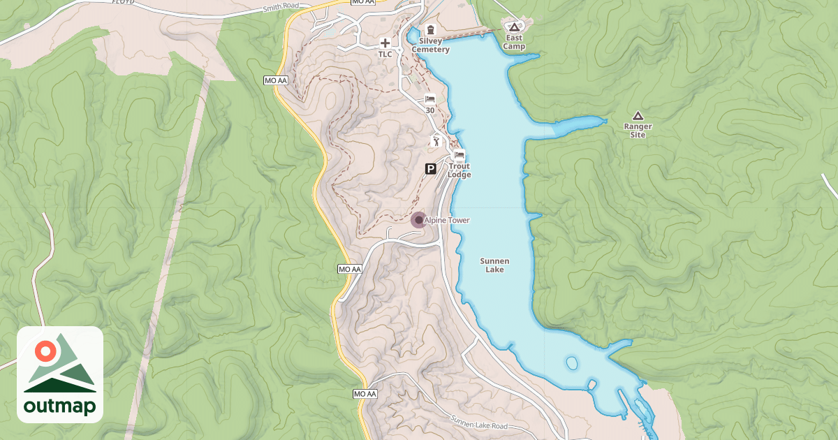 Map of Alpine Tower