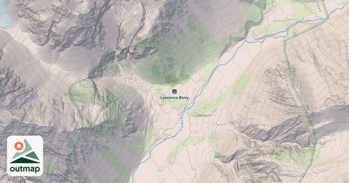 Map of Lawrence Bivvy