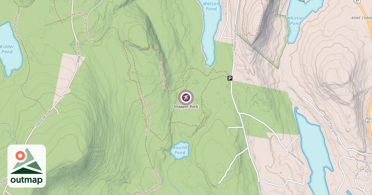 Map of Snapper Rock