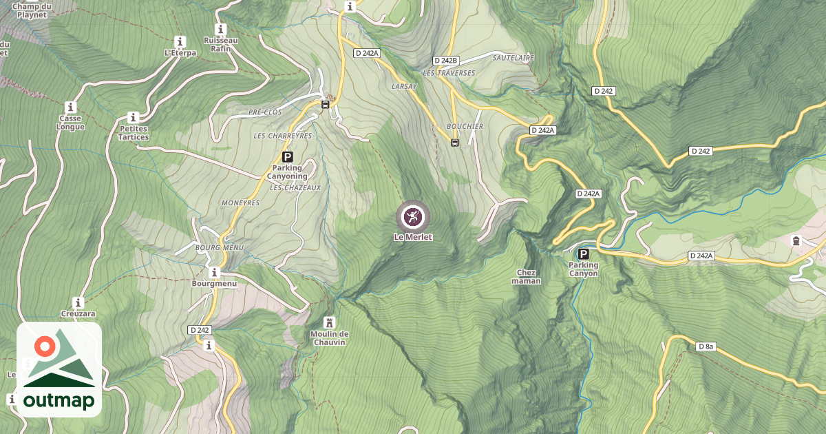 Map of Le Merlet