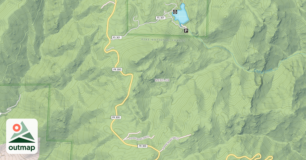 Map of N.E.R.F.