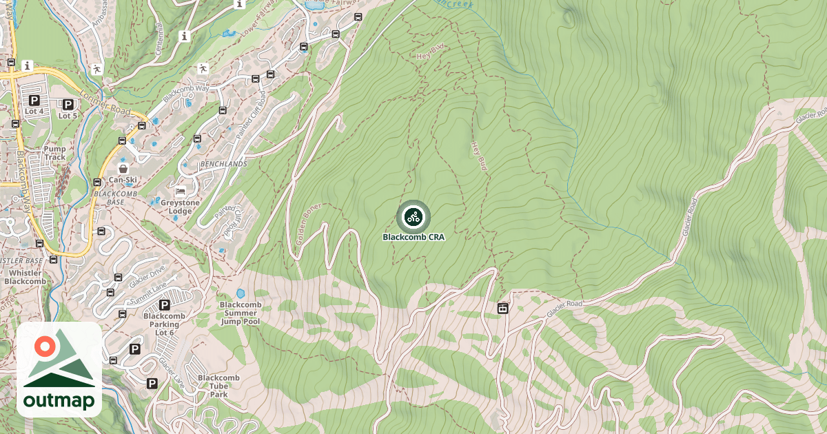 Map of Blackcomb CRA