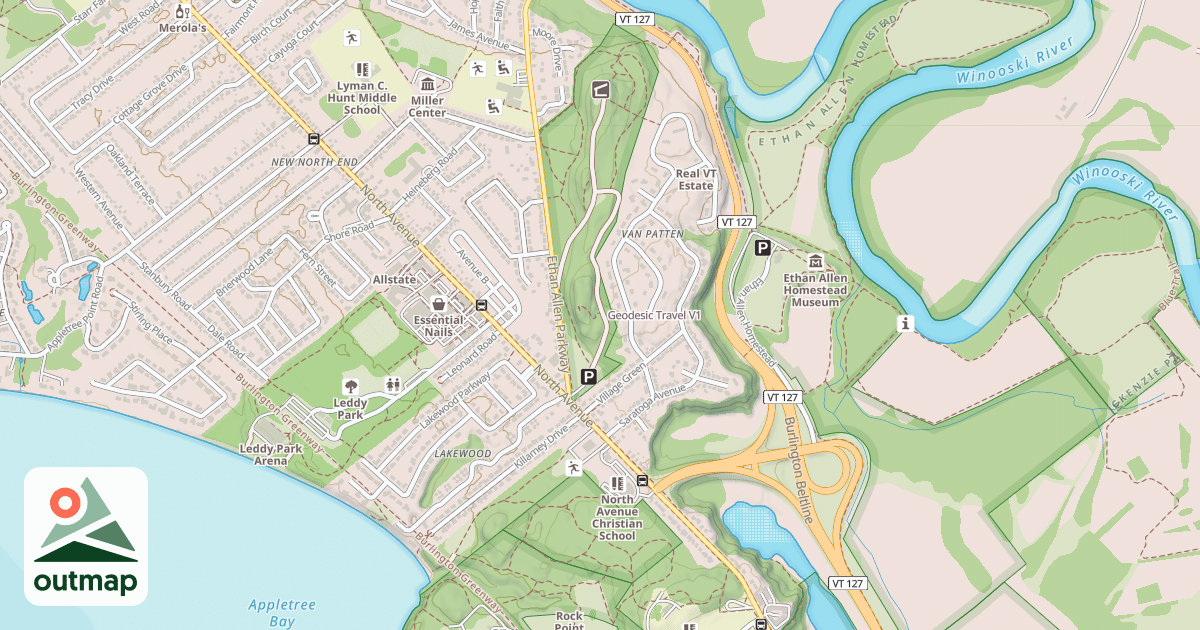 Map of Geodesic Travel