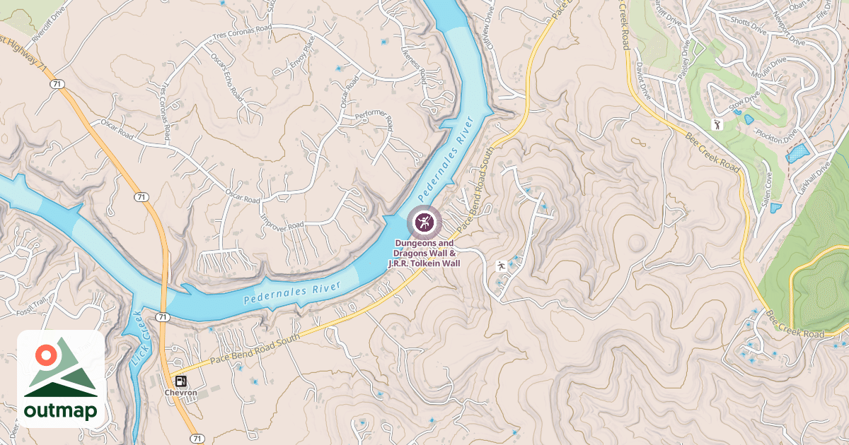 Map of Dungeons and Dragons Wall & J.R.R. Tolkein Wall